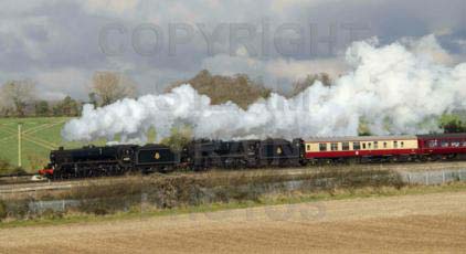 Purchase posters of 44871 Black Five &amp;  45407 THE LANCASHIRE FUSILIER